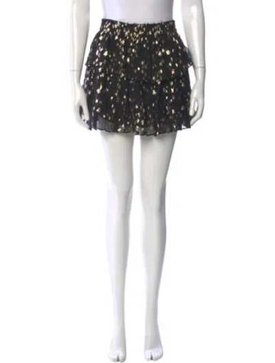 Pre-owned Loveshackfancy Silk Mini Skirt In Multi