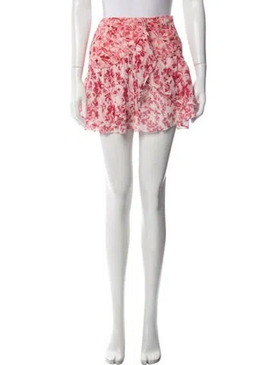 Pre-owned Loveshackfancy Silk Mini Skirt W/ Tags In Neutrals