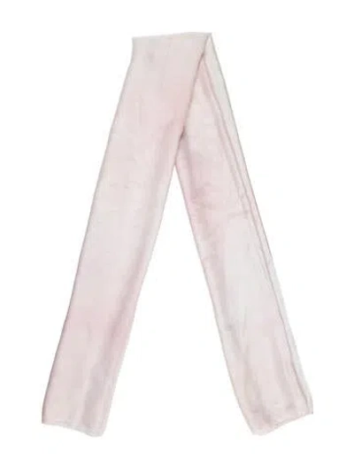 Pre-owned Loveshackfancy Silk Scarf In Pink