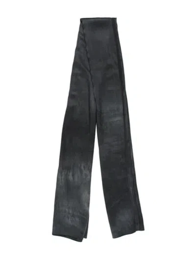 Pre-owned Loveshackfancy Silk Tie-dye Print Stole In Blue