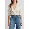Loveshackfancy Sinora Lace & Ruffle Top In Neutral