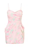 Loveshackfancy Sispelle Cotton Satin Maxi Dress In Pink