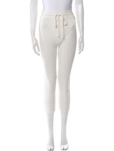 Pre-owned Loveshackfancy Skinny Leg Pants In Neutral