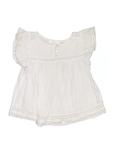 Pre-owned Loveshackfancy Kids' Sleeveless Blouse In Ivory