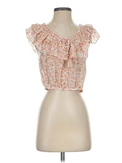 Pre-owned Loveshackfancy Sleeveless Blouse In Pink