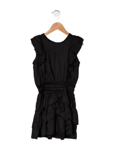 Pre-owned Loveshackfancy Kids' Sleeveless Dress In Black