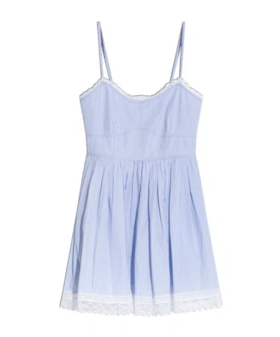 Loveshackfancy Sleeveless Dress In Blue
