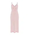 Loveshackfancy Manuela Lace-trimmed Bow Dress In Pink