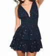 Loveshackfancy Soira Dress In Celestial Navy In Blue