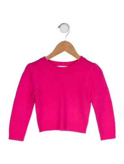 Pre-owned Loveshackfancy Babies' Solid Crewneck Sweater In Pink