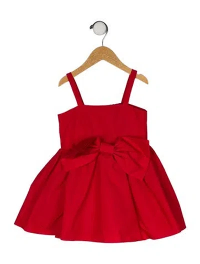 Pre-owned Loveshackfancy Babies' Solid Sleeveless Dress In Red