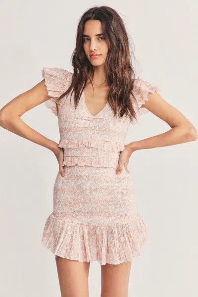 Loveshackfancy Sonora Mini Dress Vanilla Foam