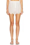 Loveshackfancy Sorin Short In Optic White