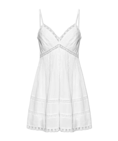 Loveshackfancy Spaghetti Strap Dress In White