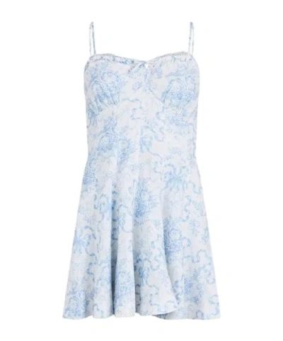 Loveshackfancy Spaghetti Strap Dress In White