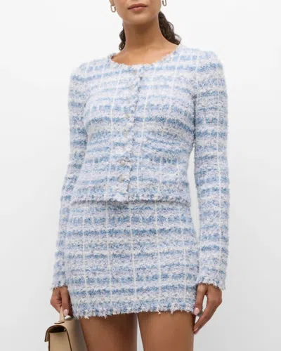Loveshackfancy Spindle Cardigan In Glacier Sky