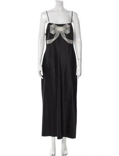 Pre-owned Loveshackfancy Square Neckline Long Dress W/ Tags In Gray