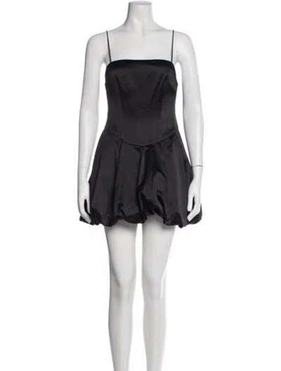Pre-owned Loveshackfancy Square Neckline Mini Dress W/ Tags In Gray