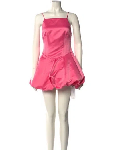 Pre-owned Loveshackfancy Square Neckline Mini Dress W/ Tags In Pink