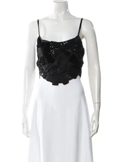 Pre-owned Loveshackfancy Square Neckline Sleeveless Blouse W/ Tags In White