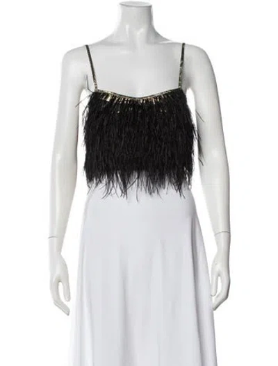 Pre-owned Loveshackfancy Square Neckline Sleeveless Top In Neutral