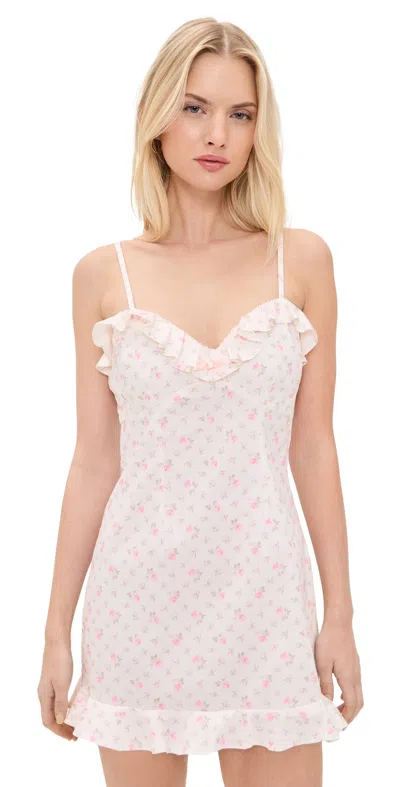 Loveshackfancy Stephania Dress Sunwashed Ivory In White