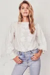 Loveshackfancy Stevie Top Cream In White