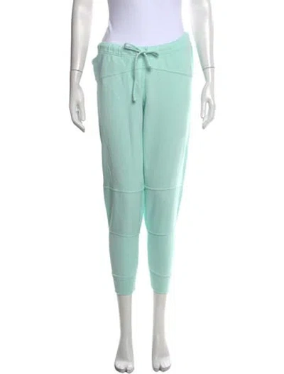 Pre-owned Loveshackfancy Straight Leg Pants In Blue