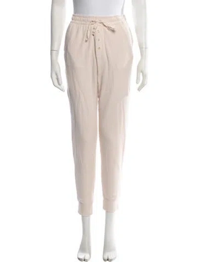 Pre-owned Loveshackfancy Straight Leg Pants In Neutrals
