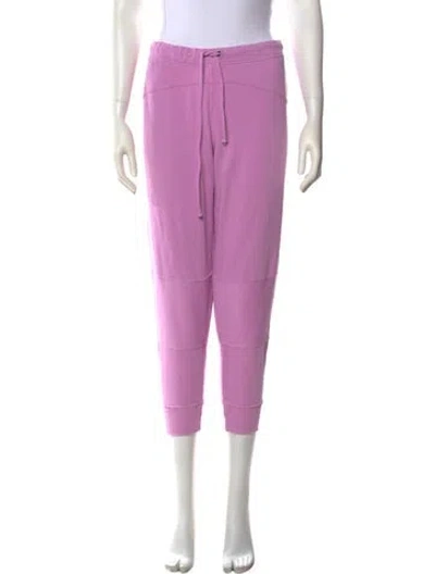 Pre-owned Loveshackfancy Straight Leg Pants In Purple