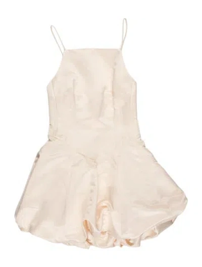 Pre-owned Loveshackfancy Strapless Mini Dress In Neutrals