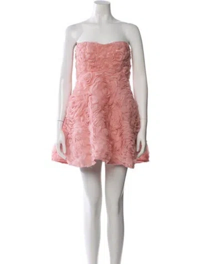 Pre-owned Loveshackfancy Strapless Mini Dress W/ Tags In Pink