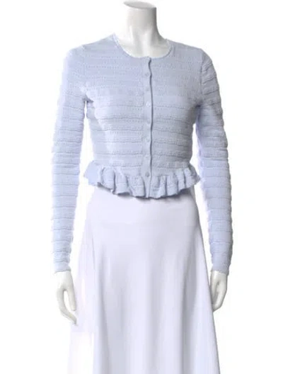 Pre-owned Loveshackfancy Striped Crew Neck Sweater In Multi
