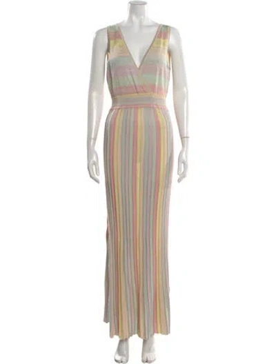Pre-owned Loveshackfancy Striped Long Dress
