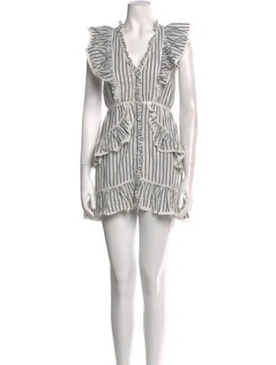 Pre-owned Loveshackfancy Striped Mini Dress In Multi