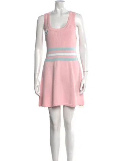 Pre-owned Loveshackfancy Striped Mini Dress In Multi