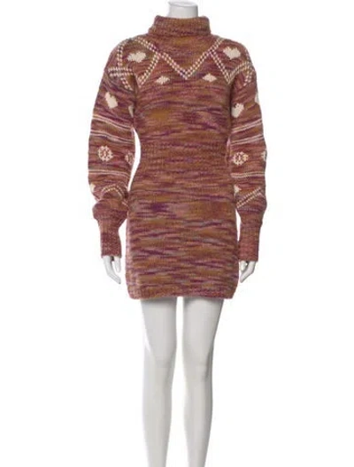 Pre-owned Loveshackfancy Striped Mini Dress In Pink