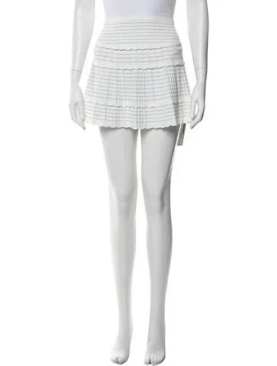 Pre-owned Loveshackfancy Striped Mini Skirt W/ Tags In Multi