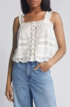 Loveshackfancy Sully Lace Sleeveless Top In White