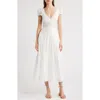 Loveshackfancy Suvi Lace Trim Cocktail Dress In White