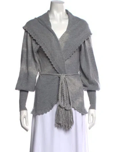 Pre-owned Loveshackfancy Sweater In Gray