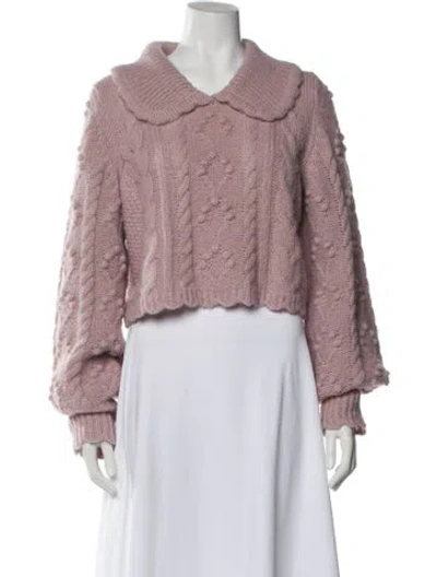 Pre-owned Loveshackfancy Sweater In Purple