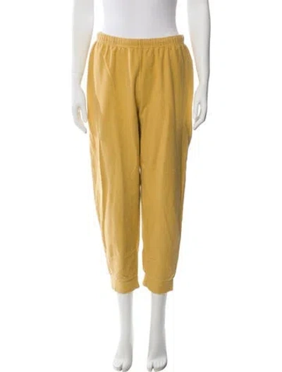 Pre-owned Loveshackfancy Sweatpants In Yellow
