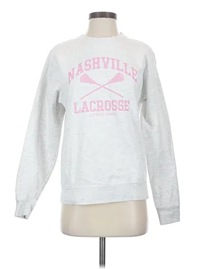 Pre-owned Loveshackfancy Sweatshirt In Gray
