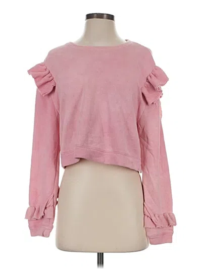 Pre-owned Loveshackfancy Sweatshirt In Pink