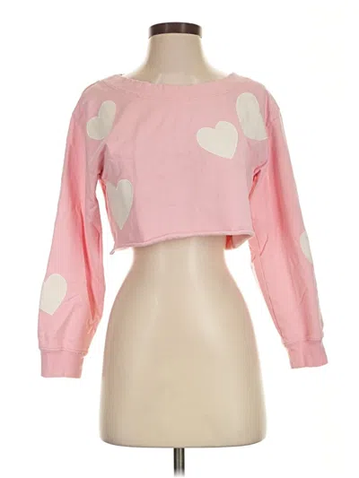 Pre-owned Loveshackfancy Sweatshirt In Pink