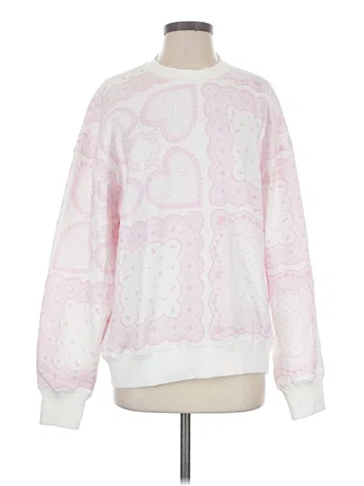 Pre-owned Loveshackfancy Sweatshirt In Pink