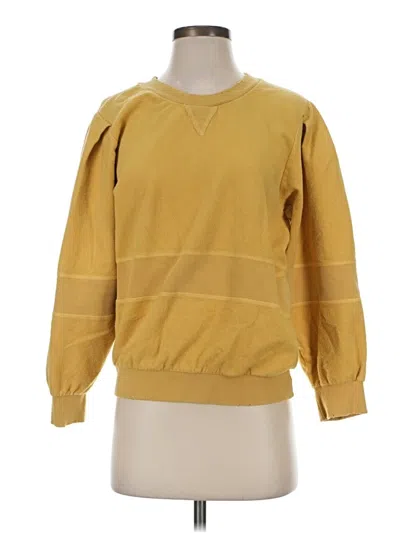 Pre-owned Loveshackfancy Sweatshirt In Yellow