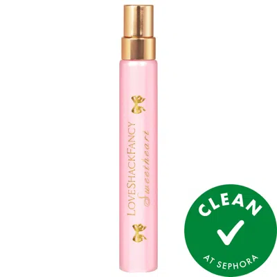 Loveshackfancy Sweetheart Eau De Parfum With Raspberry And Peach Travel Spray .34 Oz/10 ml Eau De Parfum Spray In Transparent
