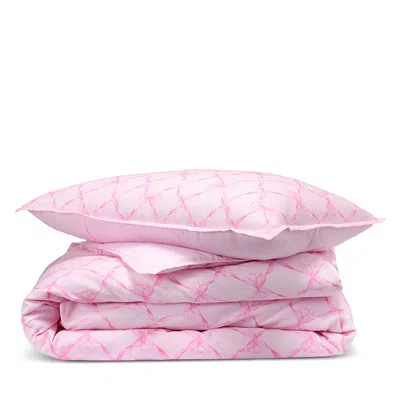 Loveshackfancy Sweetheart Printer Duvet Set, Twin/twin Xl In Pink